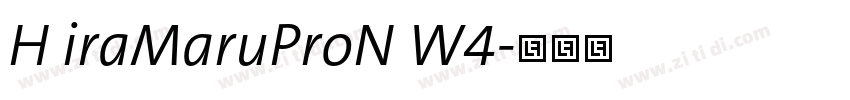 H iraMaruProN W4字体转换